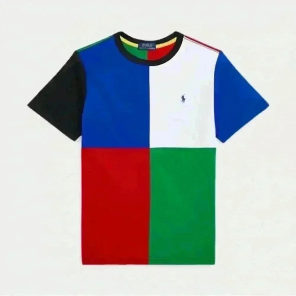 Polo Ralph Lauren Other - Polo Ralph Lauren Color-Blocked Cotton Jersey Tee Size 7